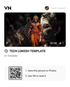 Hanuman Jayanti VN Template QR Code