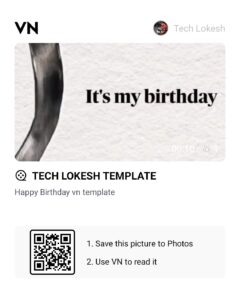 Happy Birthday To Me Vn Template Qr Code 2026