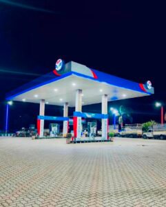 Night Petrol Pump Photo Prompt