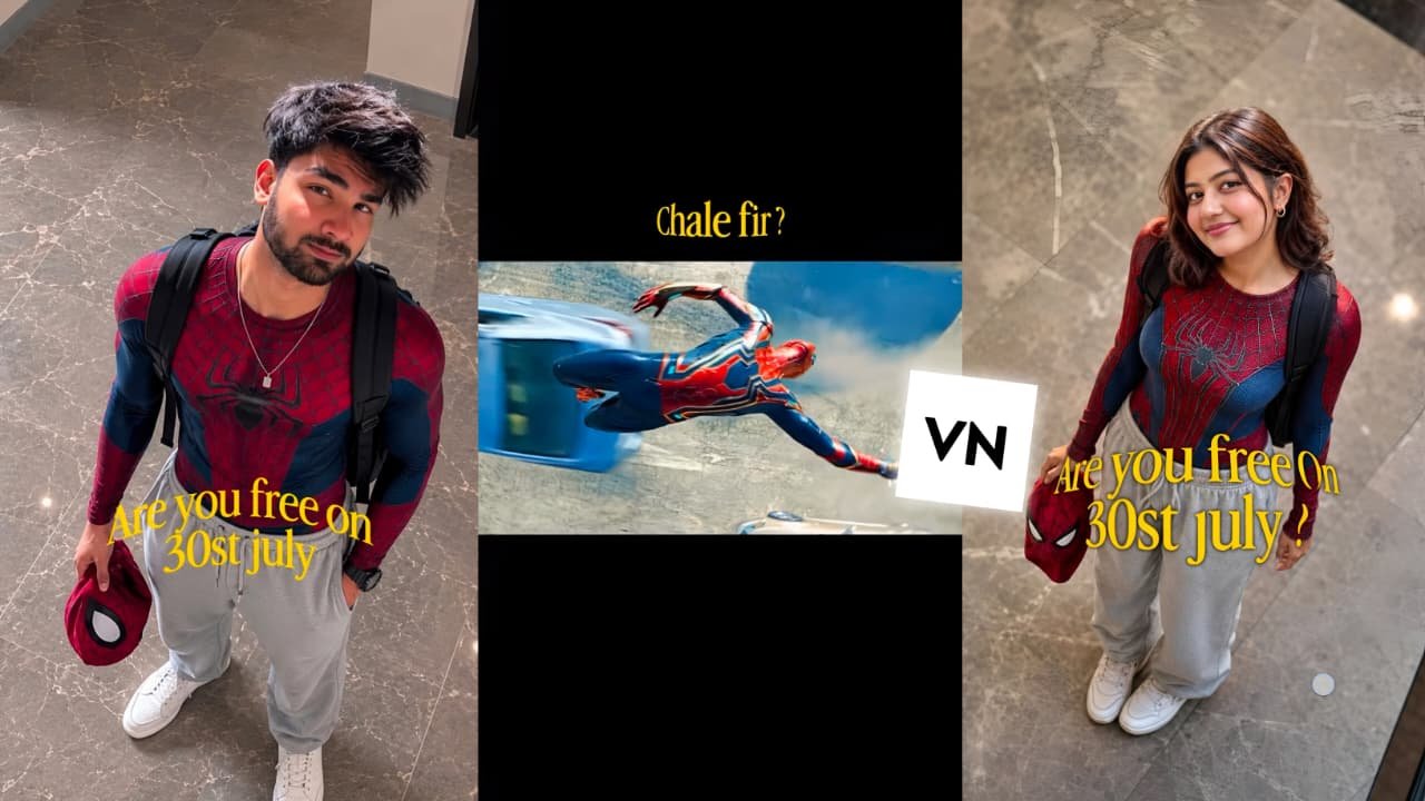 Spider-Man Photo Video Editing VN Template Prompt