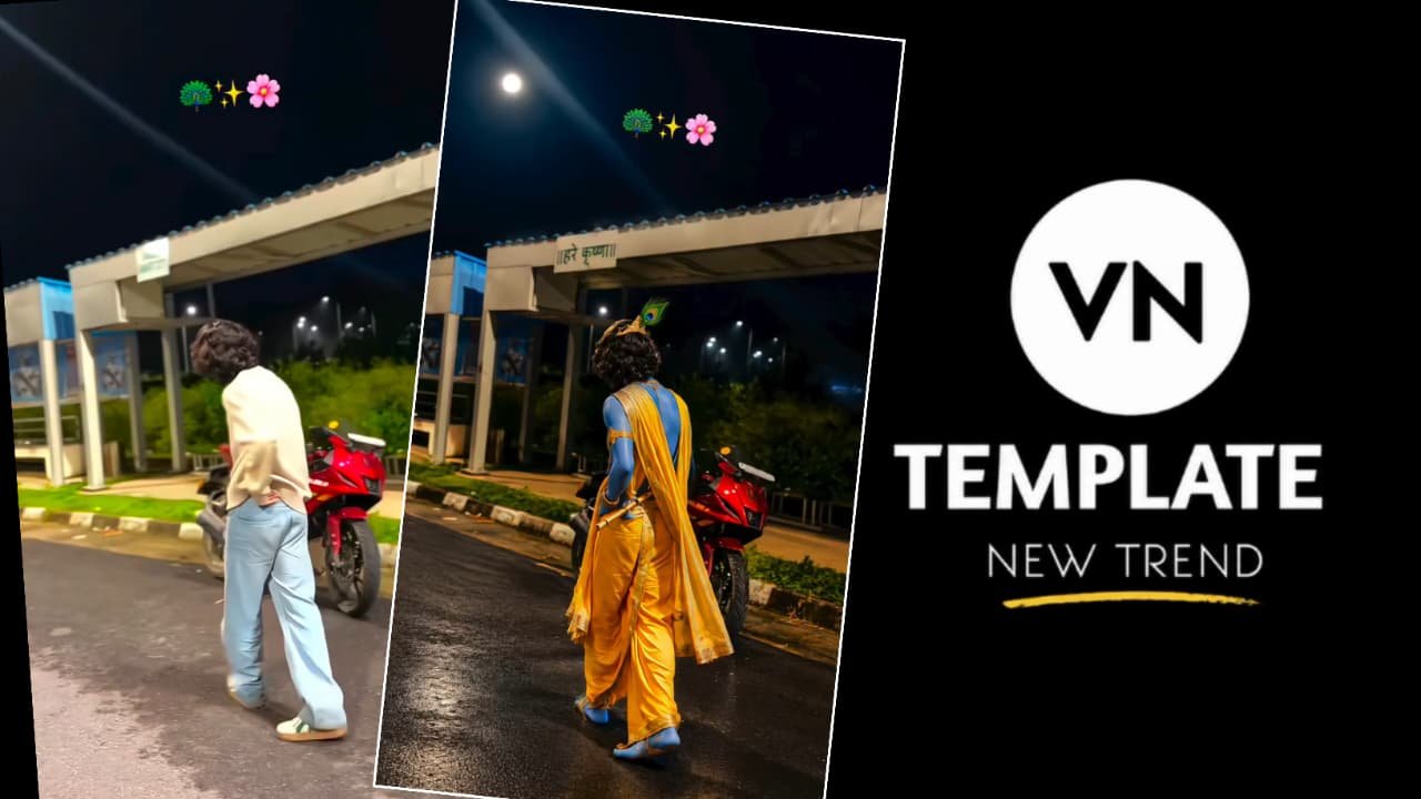Trending Shri Krishna Transaction Video Editing Vn Template