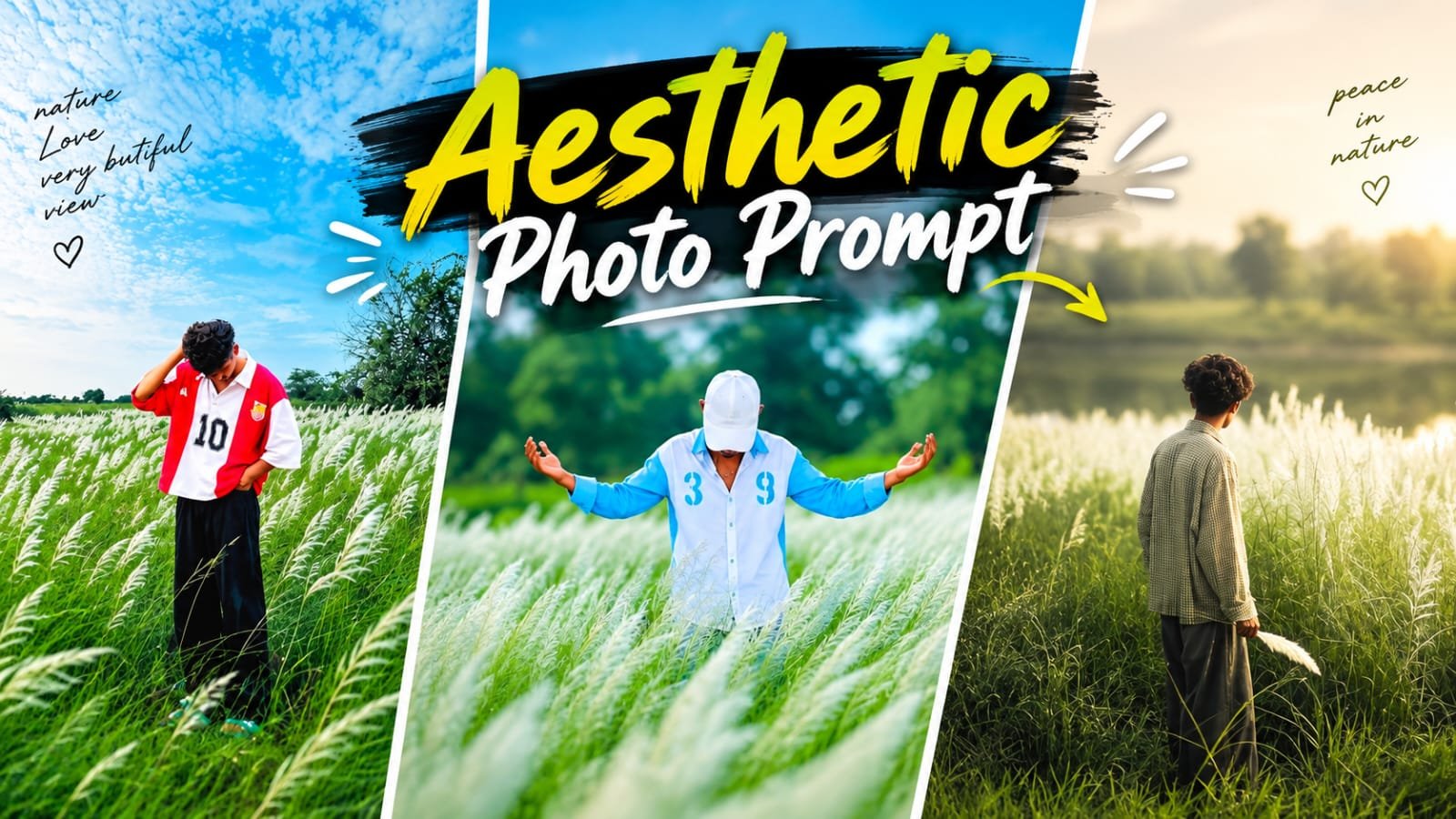 Kash Flower Photo Editing Prompt